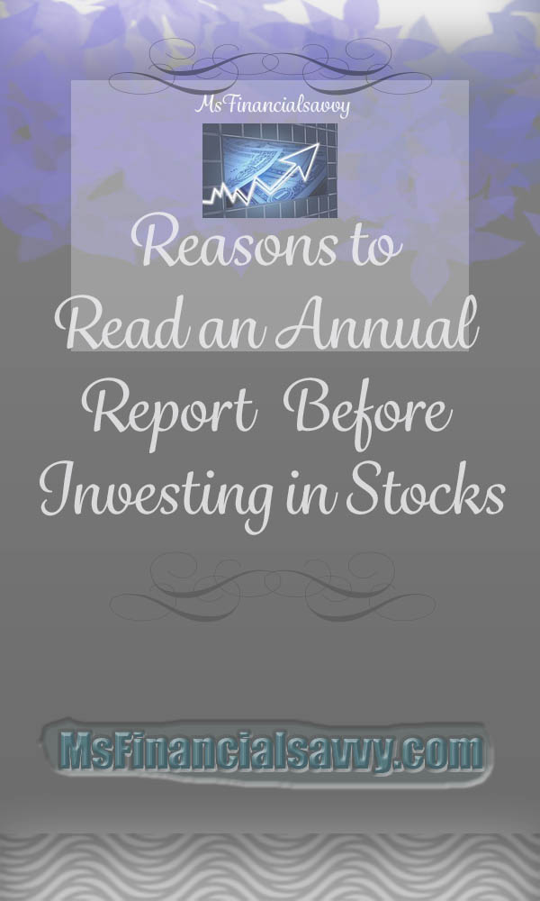 Reasons to Read an Annual Report Before Investing in Stocks