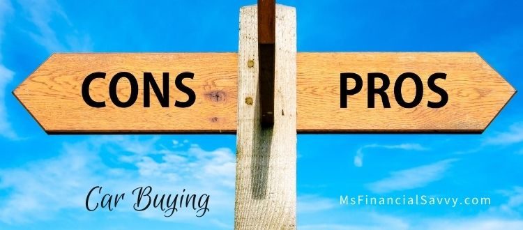 The pros and cons of buying a new car